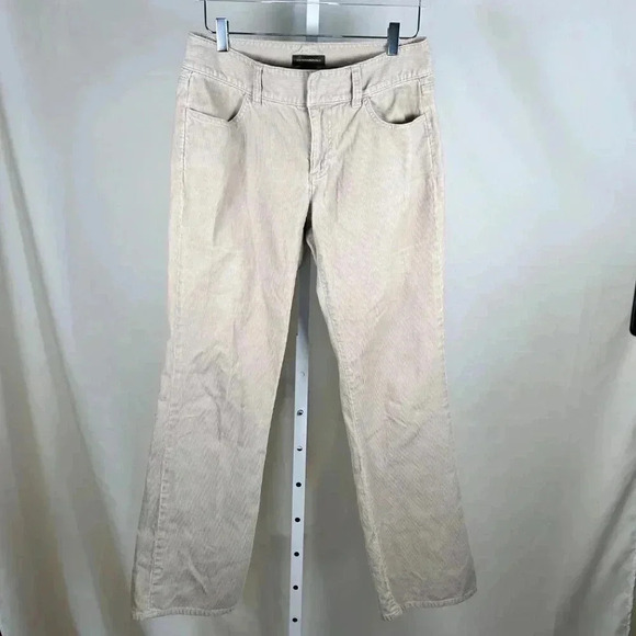 Banana Republic Size 8 Tan Corduroy Pants Straight Leg Preppy - Picture 1 of 10